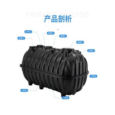 農村廁所改造利器 家用PE塑料三格化糞池